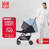 好孩子（gb）婴儿车0-3岁可坐可躺轻便折叠婴儿推车 小情书D619-B云水蓝