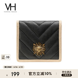 VANESSA HOGAN VH女包撞色短款钱包多卡位钱夹精致零钱包送女友生日礼物送女友