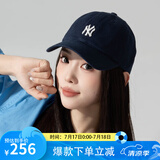 MLB旗舰官网男女帽子运动休闲鸭舌帽情侣遮阳帽软顶棒球帽生日礼物 纽约洋基队/藏青色/77 均码 F