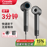 Creade科瑞德高速吹风机家用大功率速干不伤发负离子电吹风筒酒店大风力男女朋友520送礼物K-4032 K-4032铂金灰+磁吸支架