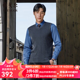雅戈尔（YOUNGOR）羊毛背心男中青年男毛衫马甲背心 深灰 XL 110cm