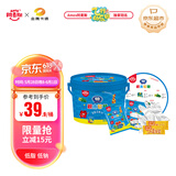 阿麦斯（amos）4D积木果汁软糖橡皮糖儿童糖果休闲零食分享装混合口味350g/桶