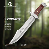 利刀斋户外刀一体龙骨多功能野外生存高硬度防身便携家用露营排障刀具