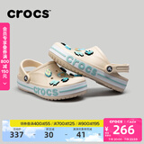 卡骆驰crocs洞洞鞋贝雅卡骆班轻便耐磨一脚蹬休闲鞋|205089 冬日白/彩色-1LI 39 (240mm)