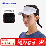 迪卡侬（DECATHLON）空顶帽男女夏天遮阳帽太阳帽鸭舌帽户外运动帽跑步帽子RUNC 新款浅蓝-可调节松紧带款 新空顶帽松紧带（建议头围50-62厘米）