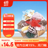 燕之雁 鱼缸造景天然海螺贝壳+仿真海星 海底装饰摆件 约80个带网袋400g
