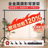 贝阳（beiyang）3*3米摄影背景架绿幕布抠像拍照背景布支架铝合金影棚器材专用直播背景墙人像服装证件照架子