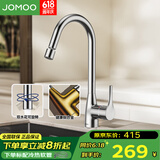 九牧（JOMOO）厨房水龙头冷热家用单把水槽龙头万向旋转洗碗洗菜盆水龙头 【铜合金】万向无铅过水33230