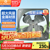 金羚（JINLING）工业排气扇厨房排风扇强力抽风机通风扇换气扇16寸FA-40P