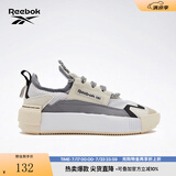 Reebok锐步官方男女SUDECA舒适机能风奶油厚底低帮休闲板鞋 FZ2003 白色/灰色 37.5