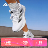 adidas DURAMO RC训练备赛轻盈中考体测跑鞋男女阿迪达斯官方   白色/黑色   43