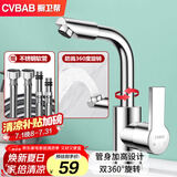 橱卫帮（CVBAB）面盆水龙头 卫生间浴室柜冷热水龙头 洗脸盆台盆双温龙头CV1931