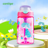 contigo康迪克儿童吸管水杯夏季运动塑料水杯400ML萌宠猫咪HBC-GIZ014