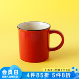NITORI宜得利家居 陶瓷简约马克杯办公室喝水杯茶杯 马克杯JML018 300ML 红色
