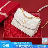 蔻一（Cnoles）包包真牛皮女士大容量单肩斜挎包高端链条小方包生日礼物送女友