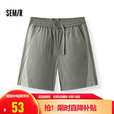 森马（Semir）休闲短裤男运动跑步健身裤子宽松2025夏季微皱肌理感109325125104