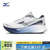 美津浓（MIZUNO）ASTRO PLUS运动跑步鞋子男女夏季透气厚底缓震回弹专业体考慢跑鞋 03/白/深蓝 36.5 (230mm)