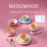 Wedgwood欢愉假日咖啡杯碟陶瓷茶杯碟高颜值杯碟情侣杯 欢愉假日2杯2碟（粉+蓝）