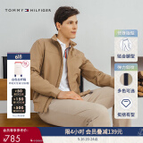 TOMMY HILFIGER【轻弹感】男商务通勤弹力斜纹修身直筒西裤长裤休闲裤J1764 深卡其260 -修身版-拍大一码 32 (2.5尺)