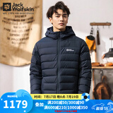 Jack Wolfskin狼爪羽绒服男秋冬运动户外防风基础款保暖700蓬休闲羽绒外套 231-1010/宝蓝色 建议拍大一码 M (175) 96A/充绒量：119G