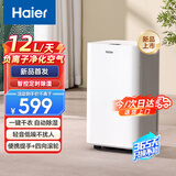 海尔（Haier）除湿机室内家用小型大功率轻音智能卧室专用别墅客厅大面积大平层地下室商用抽湿机 12L/天 2-20㎡