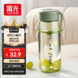 富光塑料杯tritan材质茶杯水杯学生便携创意杯子耐摔夏天简约太空杯