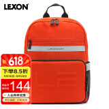 乐上（LEXON）书包小学生男孩儿童书包1-3-6年级简约女轻便减负反光双肩包红色