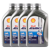 壳牌（Shell）机油 原装进口汽车保养机油 爱德王子10w-40 1L*4四冲程专用机油