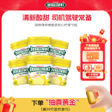绿箭薄荷糖脆皮软心糖柠檬薄荷味80g*6瓶 清新口气糖休闲零食糖果
