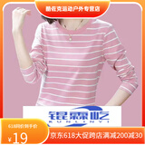锟霖屹剪标女装新款秋季减龄长袖遮肚T恤女上衣潮 粉红色139-8-可外穿打底衫 XL建议110-125斤穿-可外穿打底衫