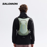 萨洛蒙（Salomon）男女款 户外运动轻量透气舒适旅行登山徒步双肩背包 CROSS 8 绿青色 C24635 均码