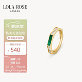 LOLA ROSE罗拉玫瑰八边形戒指宝石简约节日礼物送女友生日礼物女