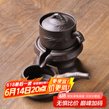 尚言坊紫砂茶具套装自动石磨懒人功夫茶具家用简约茶杯泡茶器套装 1紫砂自动茶具三件套