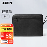 乐上（LEXON）笔记本电脑内胆包14英寸适用苹果男女简约商务轻便小巧黑色