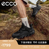 爱步（ECCO）运动鞋男鞋 轻便减震跑步鞋男防水户外鞋 驱动820194 黑色82019451052 41
