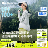 蕉下（beneunder）防晒衣女宽松百搭防紫外线出行AL417浅炭灰均码加大