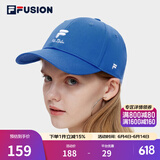 FILA FUSION斐乐潮牌棒球帽中性休闲鸭舌帽网球运动遮阳帽 光电蓝-RB XS