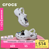 卡骆驰crocs经典云朵老爹鞋洞洞鞋时尚百搭女鞋拖鞋一脚蹬|206750 白色-100(含智必星) 38 (240mm)