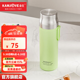 金灶（KAMJOVE）保温茶杯男士泡茶专用茶水分离泡茶杯子不锈钢内胆双层保温杯T-8F 青草绿 500ml