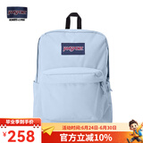 JANSPORT杰斯伯书包轻便双肩包男女旅行包简约背包电脑包学生校园 4QUE7G7雾霾蓝-隔层+侧袋