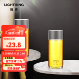 明尊（LIGHTKING）玻璃水杯茶杯 牛奶果汁杯办公室男女茶水杯耐热玻璃杯子套装 CP'21【180ml】2只装