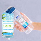 乐扣乐扣（LOCK&LOCK）夏季塑料水杯户外便携式提绳运动水杯手提式塑料壶500ML透明