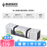 黑冰（BLACKICE）户外露营GEO单人蜂巢防潮垫铝箔款轻量可折叠便携蛋巢野餐垫子 Z6106黑色 均码