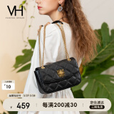 VANESSA HOGAN VH女包茵然软包系列复古太阳神斜挎包菱格链条腋下包小众单肩包