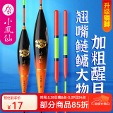 小凤仙青草鲢鳙浮漂加粗超醒目手竿钓通用远投大物湖库矶钓专攻巨物滑漂 铜脚H-RF08超长行程漂吃铅约6.0g 均号1支