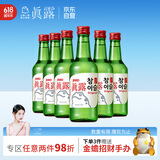 真露（JINRO）烧酒 360ml*6瓶 20.1度 原味 韩国进口 洋酒 口粮酒