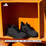 adidas QUESTAR RIDE挑战里程舒适跑步运动鞋男子阿迪达斯官方 黑色/墨绿色 41