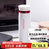 乐扣乐扣（LOCK&LOCK）不锈钢保温杯情侣学生水杯菲特旋转盖轻量杯450ml白红 LHC4131WR