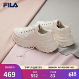 斐乐（FILA）女鞋帆布鞋LAVA胖胖底厚高底增鞋板鞋帆布鞋休闲鞋 奶白-GD 38.5
