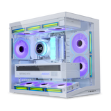 LIANLI联力包豪斯O11D MINI V2海景房机箱 白色 标准版 /支持ATX电源/支持360水冷/散热优化 